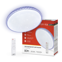 Светильник светод. COMFORT MYSTERY-RGB 80Вт 230В 3000-6500K 6000Лм 500x80мм пульт ДУ IN HOME