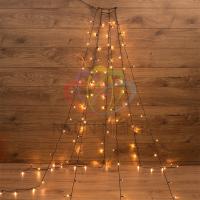 Гирлянда елочная с кольцом, 7 нитей по 1,8 м, не соединяется Теплый белый NEON-NIGHT