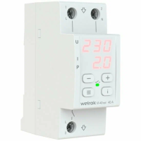 Реле напряжения с контролем тока welrok VI-63 red
