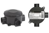 Коробка распаячная ОП D80х35мм, IP42, 3-х рожковая, черная, инд. штрихкод TDM