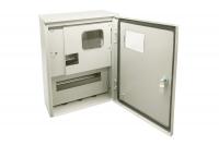 Корпус металлический ЩУ-1ф/1-0-12 IP66 (ЩУРН-1/12 IP66)  с опломбировкой счётчика (395х310х165) TDM