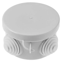 Коробка распаячная ОП D65х40мм, крышка, IP54, 4вх. TDM