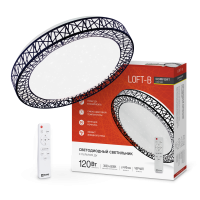 Светильник светод. COMFORT Loft-B 120Вт 230В 3000-6500K 9600Лм 500x100мм пульт ДУ IN HOME