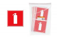 Знак "Огнетушитель" 150х150мм TDM