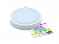 Светильник светодиод. герметичный СПП-Д 2103 8Вт 230В 4000К 640Лм  с датчиком движения КРУГ IP65 LL