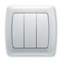CARMEN Бел Выключатель 3 кл 
