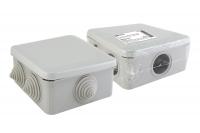 Коробка распаячная ОП 100х100х50мм, крышка, IP55, 6 вх. инд. штрихкод TDM