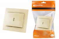 Выключатель 1 кл. на 2 направления 10А сл. кость "Таймыр" TDM