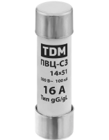 Плавкая вставка ПВЦ-С3 14х51 16А TDM
