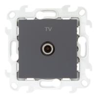 Simon 24 Графит Розетка TV одиночная