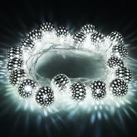 Гирлянда бытовая электрическая нить - 400-003 хром/белый с эффектом мерцания 2,8м IP20