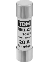 Плавкая вставка ПВЦ-С2 10х38 20А TDM