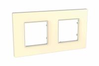 UNICA QUADRO Беж Рамка 2 места