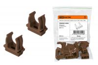 Крепеж-клипса для трубы 25 мм "ЭКО" (бук) TDM