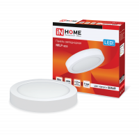 Панель светодиод. накл. круглая NRLP-eco 18Вт 230В 4000К 1260Лм 225мм белая IP40 IN HOME