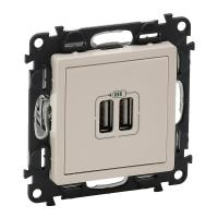 Legrand Valena LIFE DIY Сл.кость Розетка 2-ая USB 240В/5В 1500мА