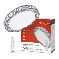 Светильник светод. COMFORT Loft-G 120Вт 230В 3000-6500K 9600Лм 500x100мм пульт ДУ IN HOME