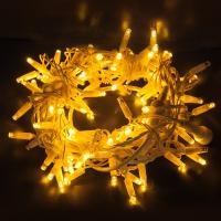 Гирлянда бытовая электрическая нить - 400-102 теплый белый 20м IP65