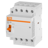 Контактор КМ63/4-63 4НО 230В АС TDM