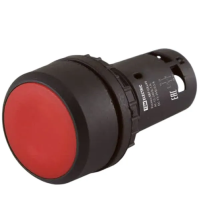 Кнопка SB7-CAL45 с фиксацией, 1НО+1НЗ, d22 мм, красная, IP54 TDM