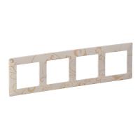 Legrand Valena LIFE Ампир бежевый Рамка 4-ая