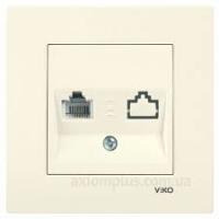 Розетка компьютерная (Крем) KARRE