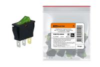 Клавишный переключатель IRS-101-G с подсветкой 2 положения 1з ЗЕЛЕНЫЙ TDM