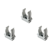 Крепеж-клипса для трубы 16 мм для прямого монтажа (100 шт.) серая TDM