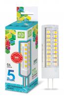 Лампа светодиодная LED-JC-standard 5Вт 12В G4 4000К 450Лм ASD