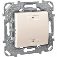 UNICA Беж 2-клавиш. выкл. с индикатором LED
