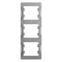 GLOSSA Алюминий Рамка 3-ая, вертикальная