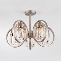 Светильник Хрусталь - 10095/5 сатин-никель/прозрачный хрусталь Strotskis