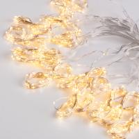 Гирлянда бытовая электрическая занавес - 200-006 "роса" теплый белый 2*2,6М IP20