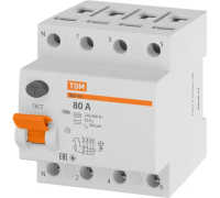 УЗО ВД1-63 4P 80А 300мА TDM