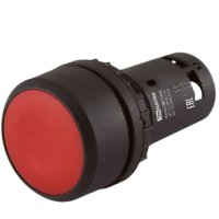 Кнопка SB7-CA45 с возвратом, 1НО+1НЗ, d22 мм, красная, IP54 TDM