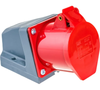 Розетка стац. ССИ-124 32А-6ч 380В 3P+PE IP44 IEK
