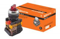 Переключатель АNС-22-2 на 2 положения 230В I-O 1з+1р КРАСНЫЙ НЕОН TDM