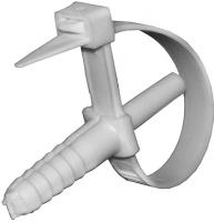 Хомут с дюбелем 90х6мм,дюбель 6х35мм,(диам.трубы 6-25мм) (50 шт)