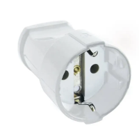 Кабельная розетка 2П+З 16А 250B белая TDM	