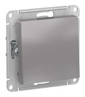 AtlasDesign Алюминий Выключатель с самовозвратом, сх.1, 10АХ, механизм,