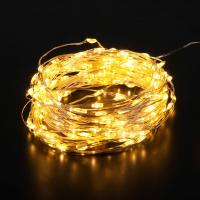 Гирлянда бытовая электрическая нить - 400-009  "роса" теплый белый 10М IP20