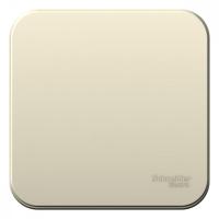 BLANCA Молочный О/У Переключатель 1-клавишный 10А, 250B, изолир. пластина