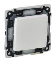 Legrand Valena LIFE Бел  IP44.Переключатель 10АХ 250В с лицевой панелью.Безвинтовые зажимы