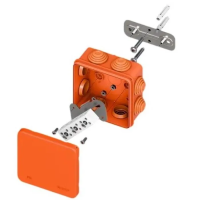 Коробка огнестойкая E45 85x85x40мм с клеммниками 6 полюсов 0,5-10мм2 IP55 HF EKF