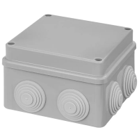 Коробка распаячная ОП 110х110х70мм, крышка на винтах, IP55, 8вх. TDM