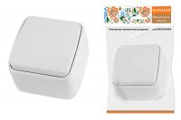 Выключатель 1-кл. открытой установки IP20 10А, белый "Дача" Народная TDM