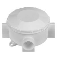Коробка распаячная ОП D80х35мм, IP42, 3-х рожковая, белая, инд. штрихкод TDM