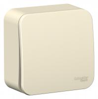 BLANCA Молочный О/У Выключатель 1-клавишный 6А, 250В, изолир. пластина 