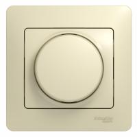GLOSSA Беж Светорегулятор (диммер) поворотный, 300Вт, в сборе