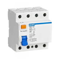 УЗО NXL-63 6kA 3P+N 63A 30mA AC (R) CHINT